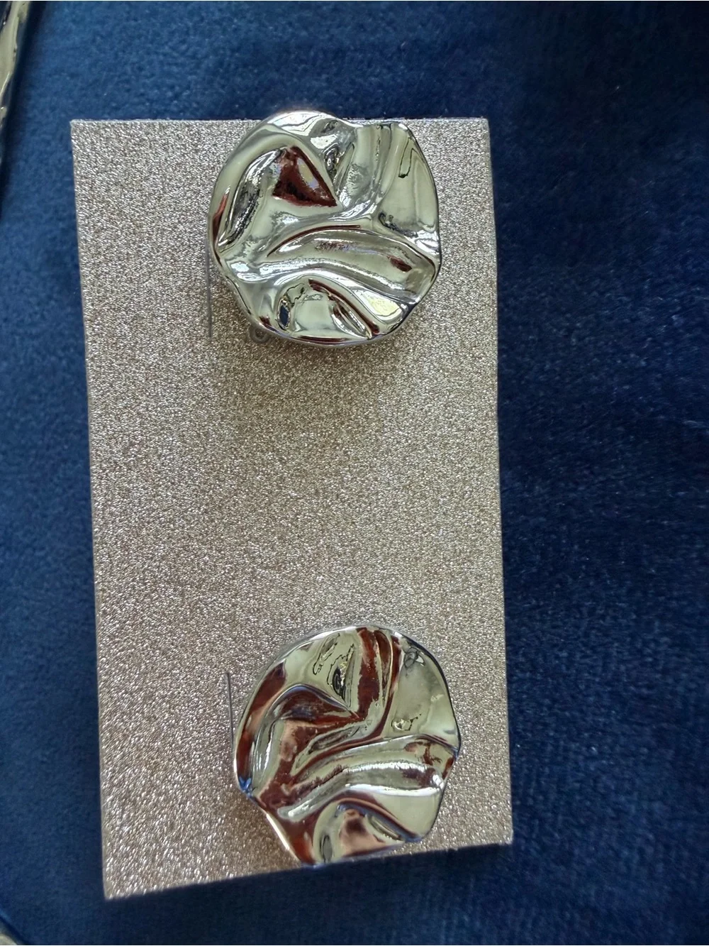 Silver Link Necklace and Stud Earrings Set